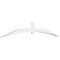 Ekena Millwork Archdale Architectural Grade PVC Gable Bracket, 96"W x 16"H x 2"D x 4"F, 4/12 Pitch GBP096X16X0204ARC00 - alternate 1